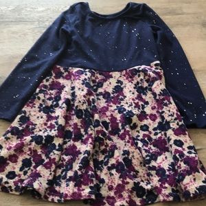 Jersey Material Purple, Blue and Gray Dress